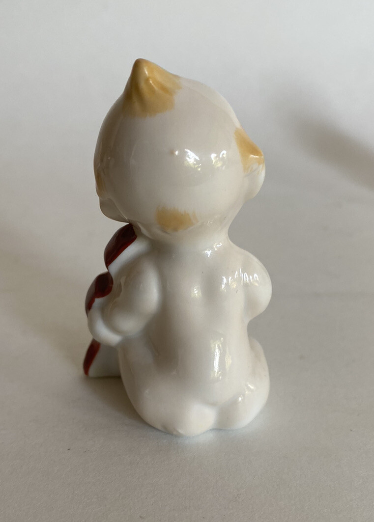 5pcs Vtg Kewpie Musician Figurines Japan Tuba-Violin-Cello-Drum-Mandolin