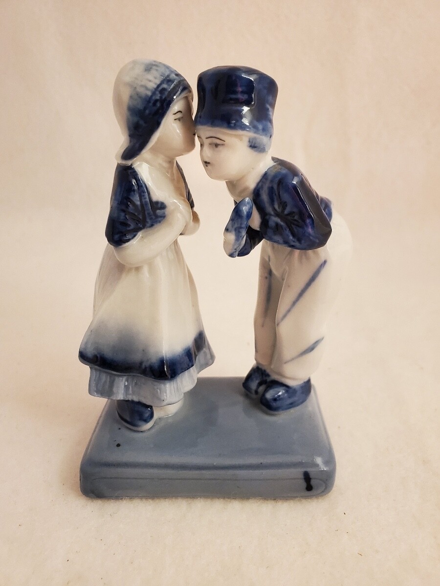 Vintage Delft Figurine Blue and White