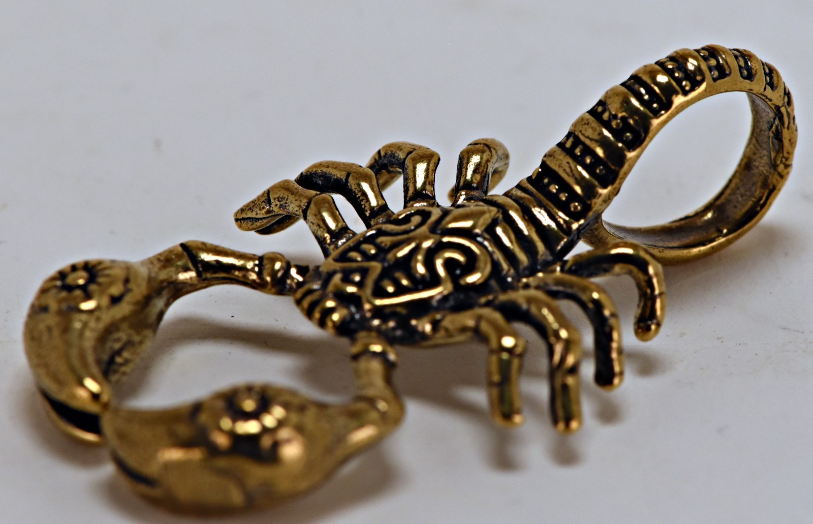 Small Brass Octopus Scorpion Figurine