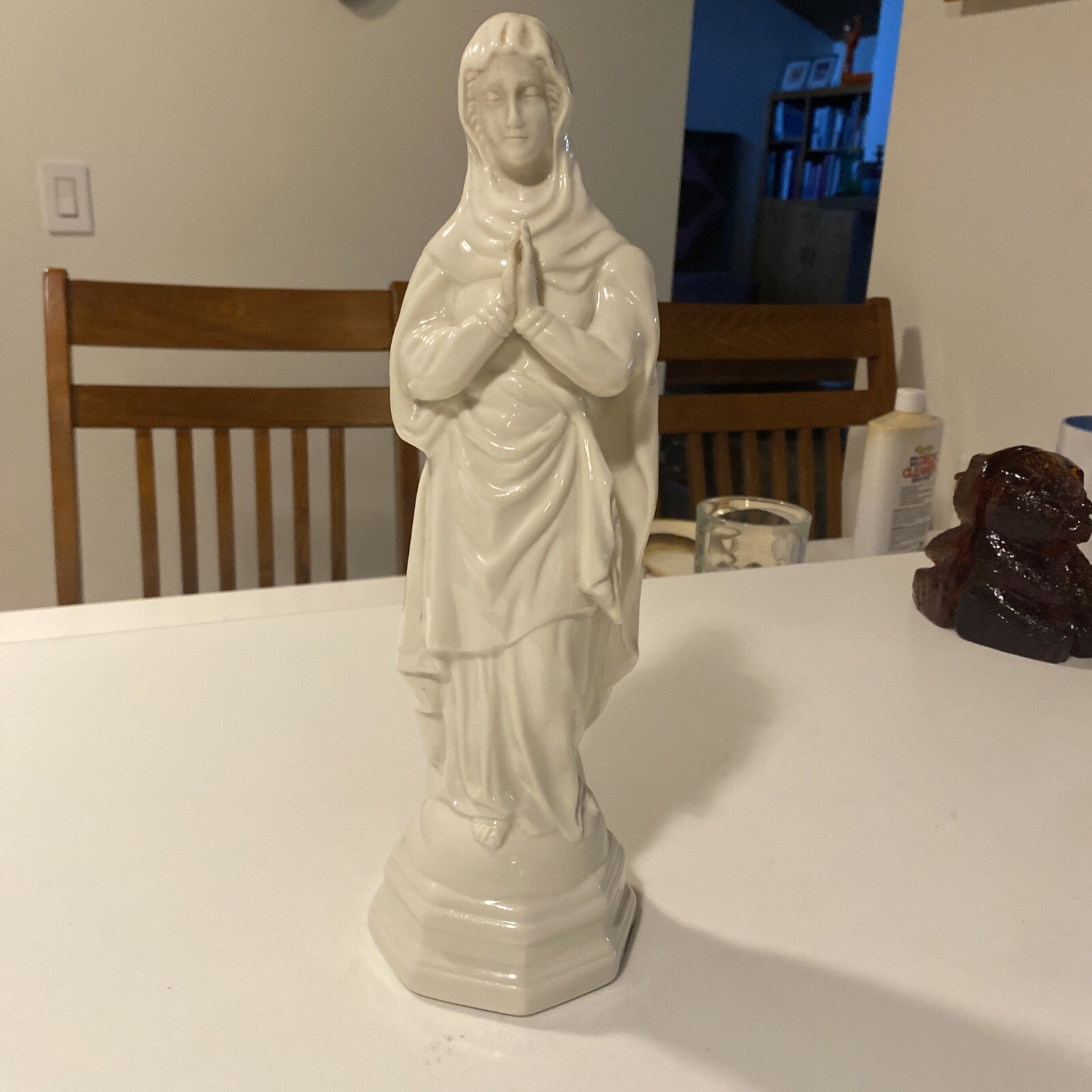Belleek Blessed Virgin Mary / Madonna 12” Porcelain Figurine