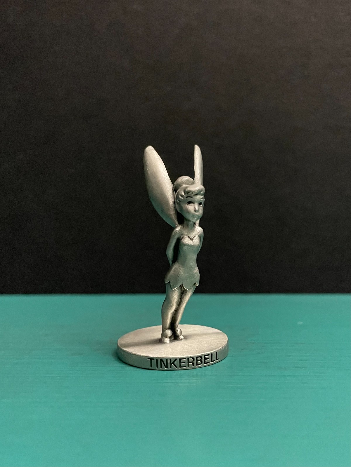 Walt Disney Schmid Pewter RKO Cartoon Peter Pan Pixie Fairy Tinkerbell Figurine