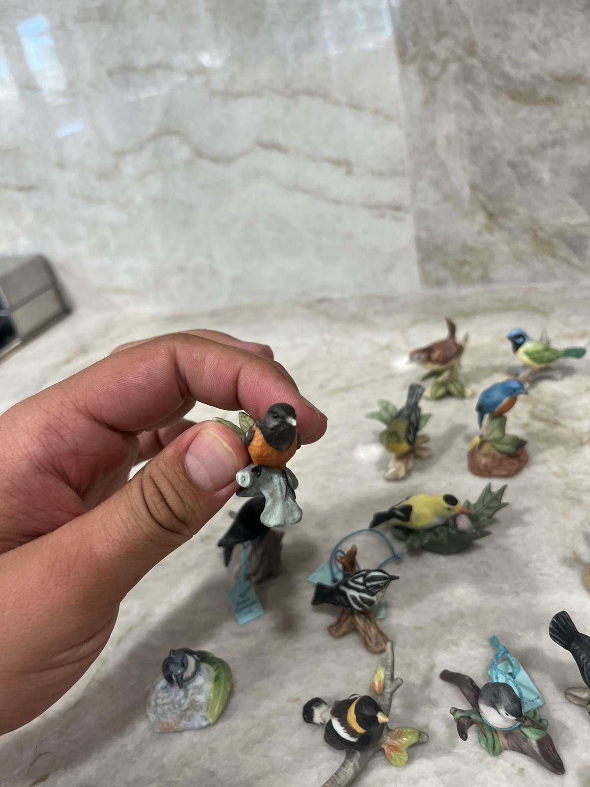 44 Vintage RC Royal Cornwall Mini Porcelain Birds 1982 Lot **READ DESCRIPTION**