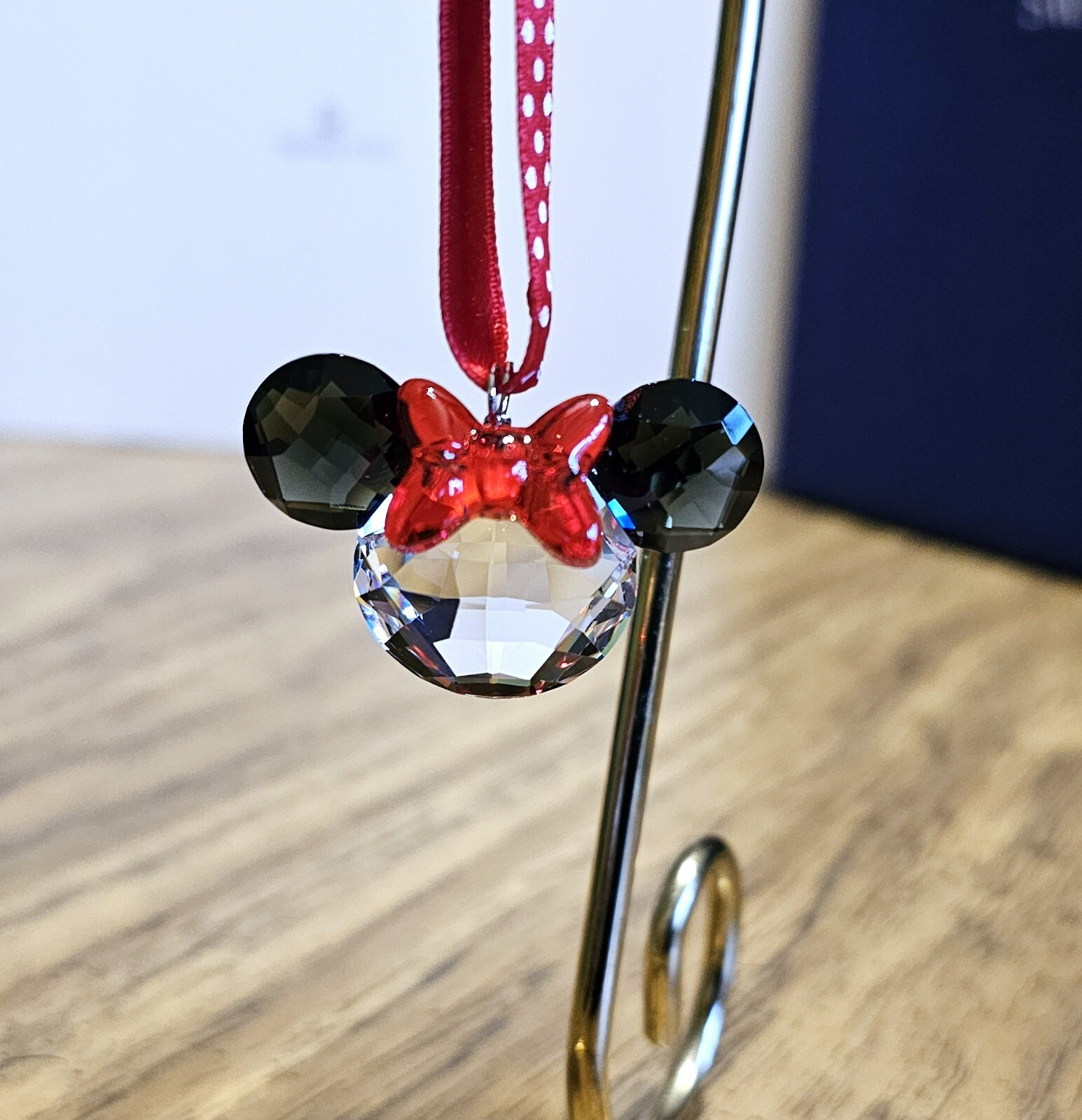 🐭Swarovski Crystal 2024 Macy’s Exclusive, Disney, Minnie Mouse Ornament, NIB
