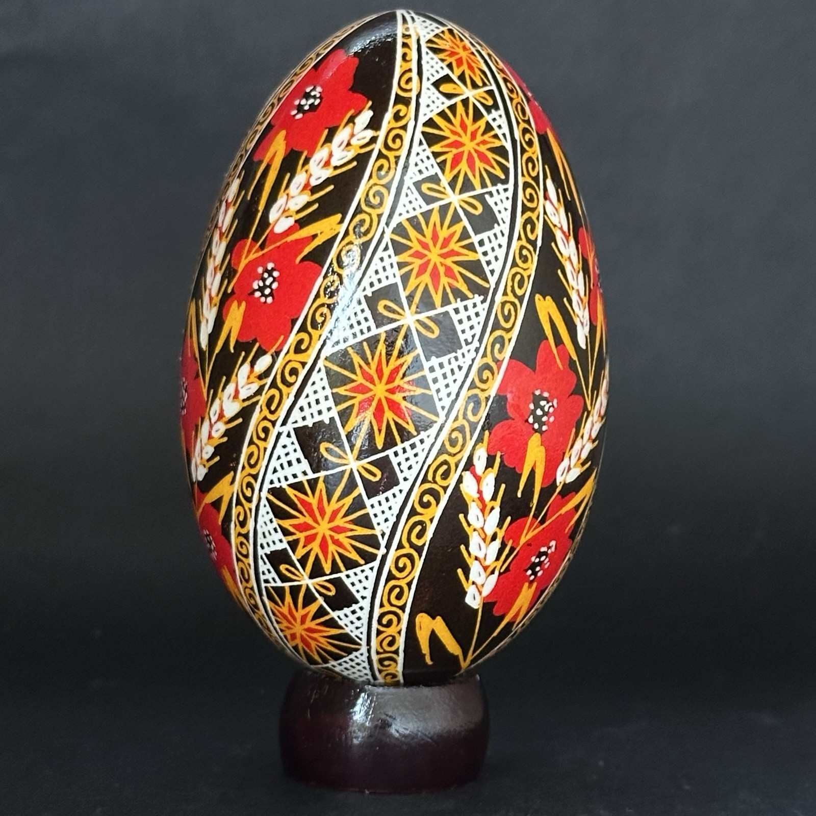 Real Ukrainian Pysanky. Goose Pysanka. Hand made Hutsul Easter Eggs Best Gift