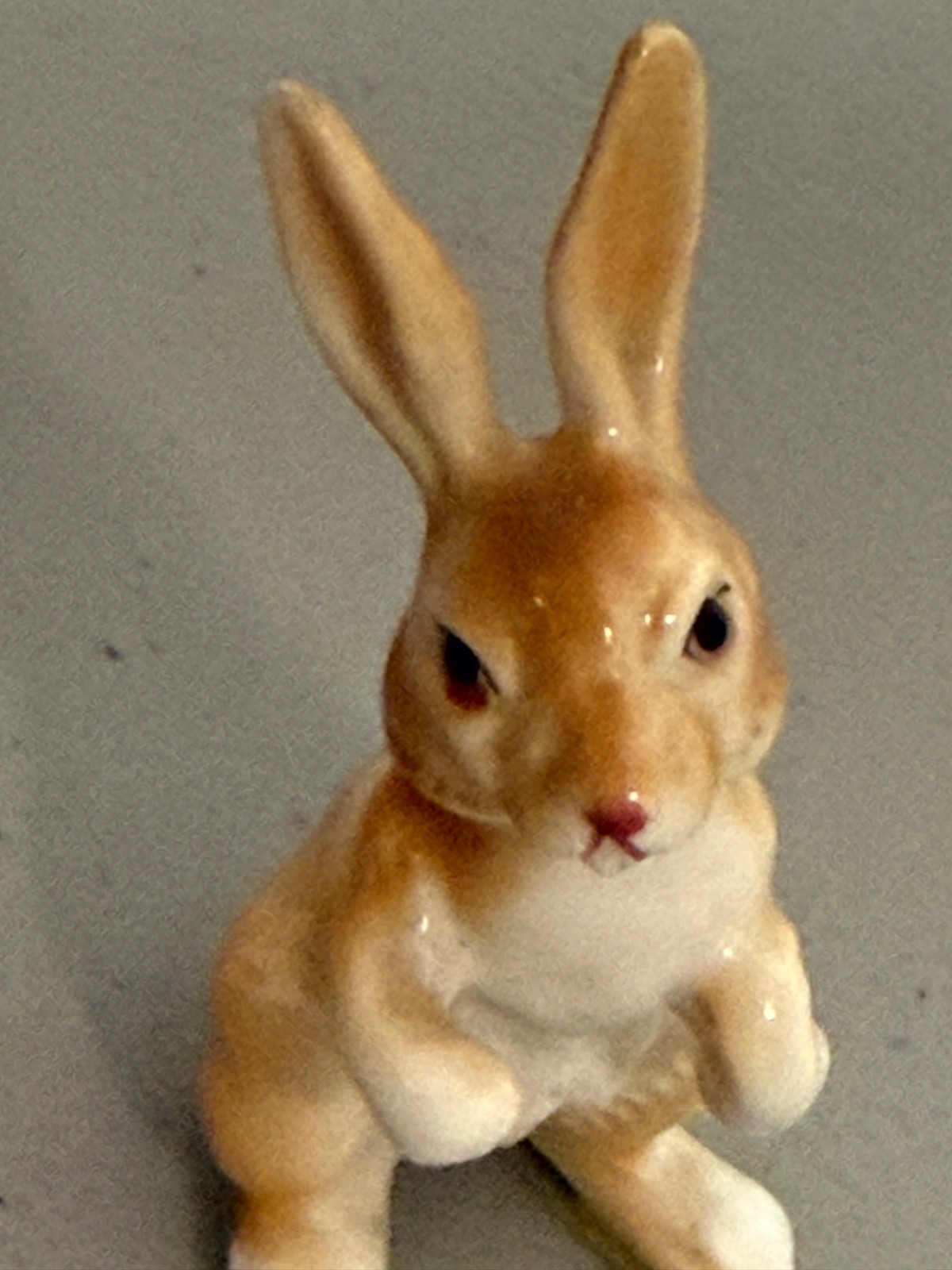 Brown Bunny Rabbit Long Ears Marked Foil Labeled Japan