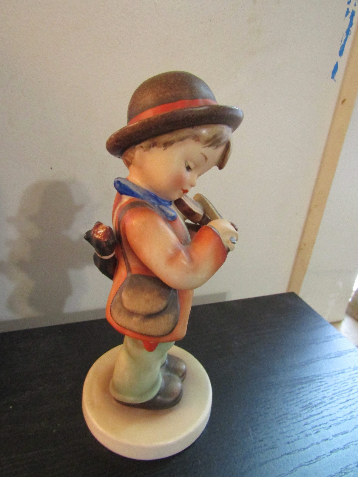 Goebel Hummel Little Fiddler Figurine Boy playing violin Unknown Trademark