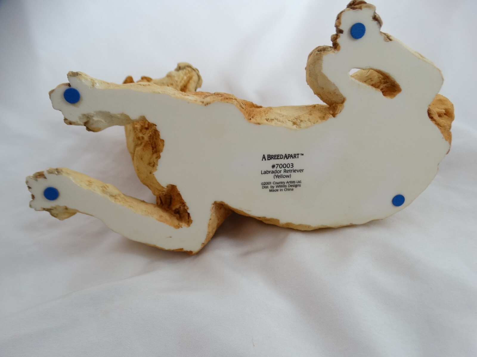 A Breed Apart Yellow Labrador Retriever Dog Country Artists #70003 laying 8.5″