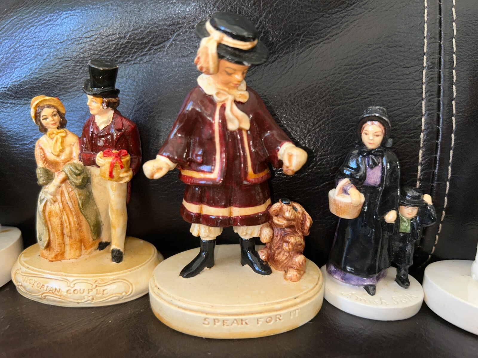 Sebastian Miniatures Hand-Painted Collection 8 Pieces Prescott W Baston Signed