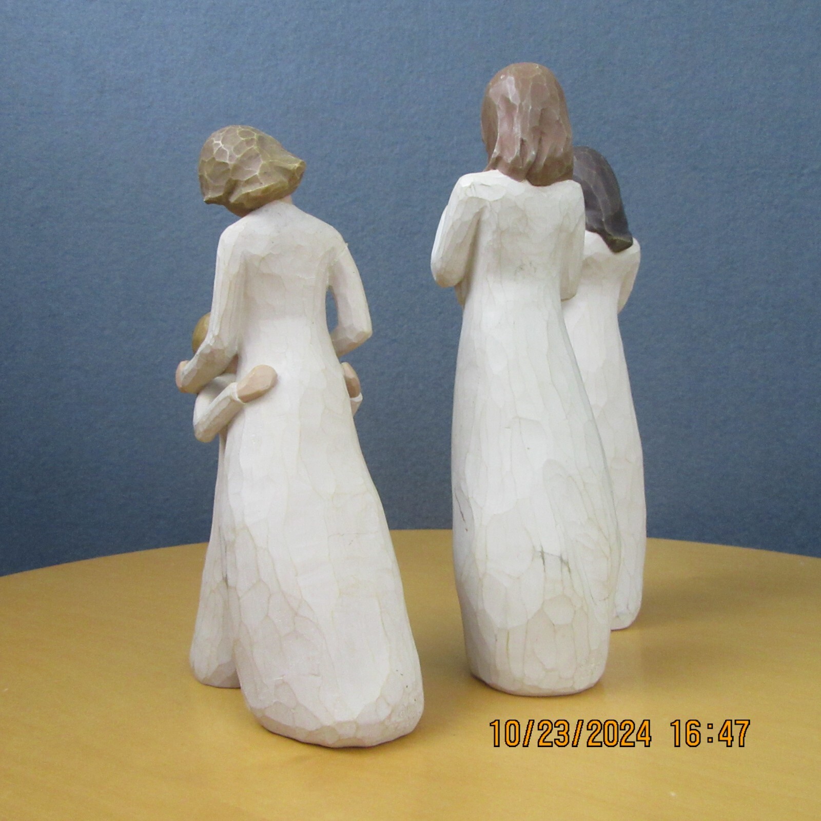 3 Willow Tree Figurines Cherish 2002 Angel of Mine 2003 & Mother & Daughter 2000