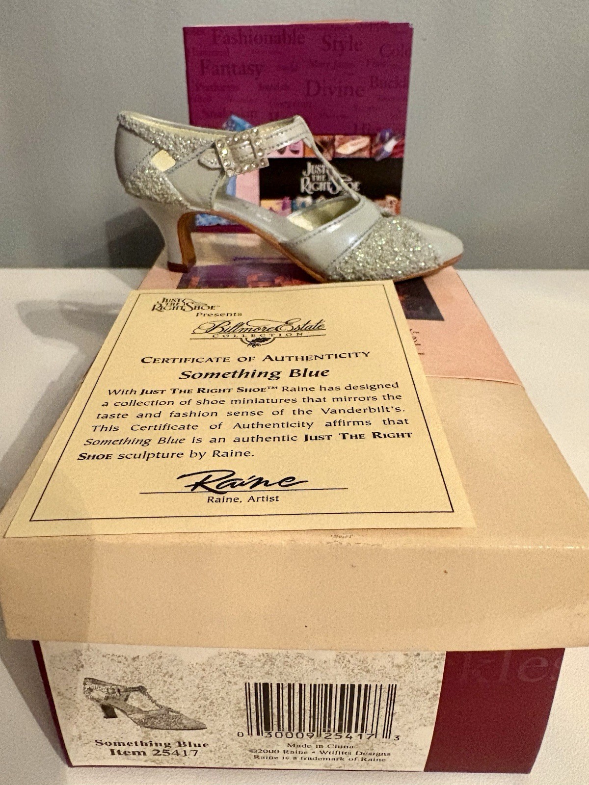 Just The Right Shoe Raine 2000 Willitts Designs Biltmore Estate Something Blue