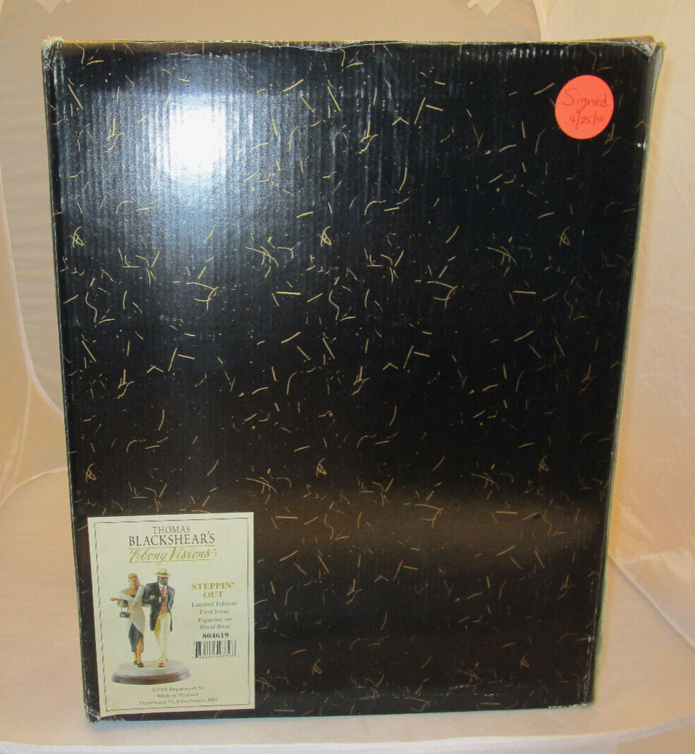 Thomas Blackshear Ebony Visions Signed First Issue “Steppin’ Out” # 584 of 1000