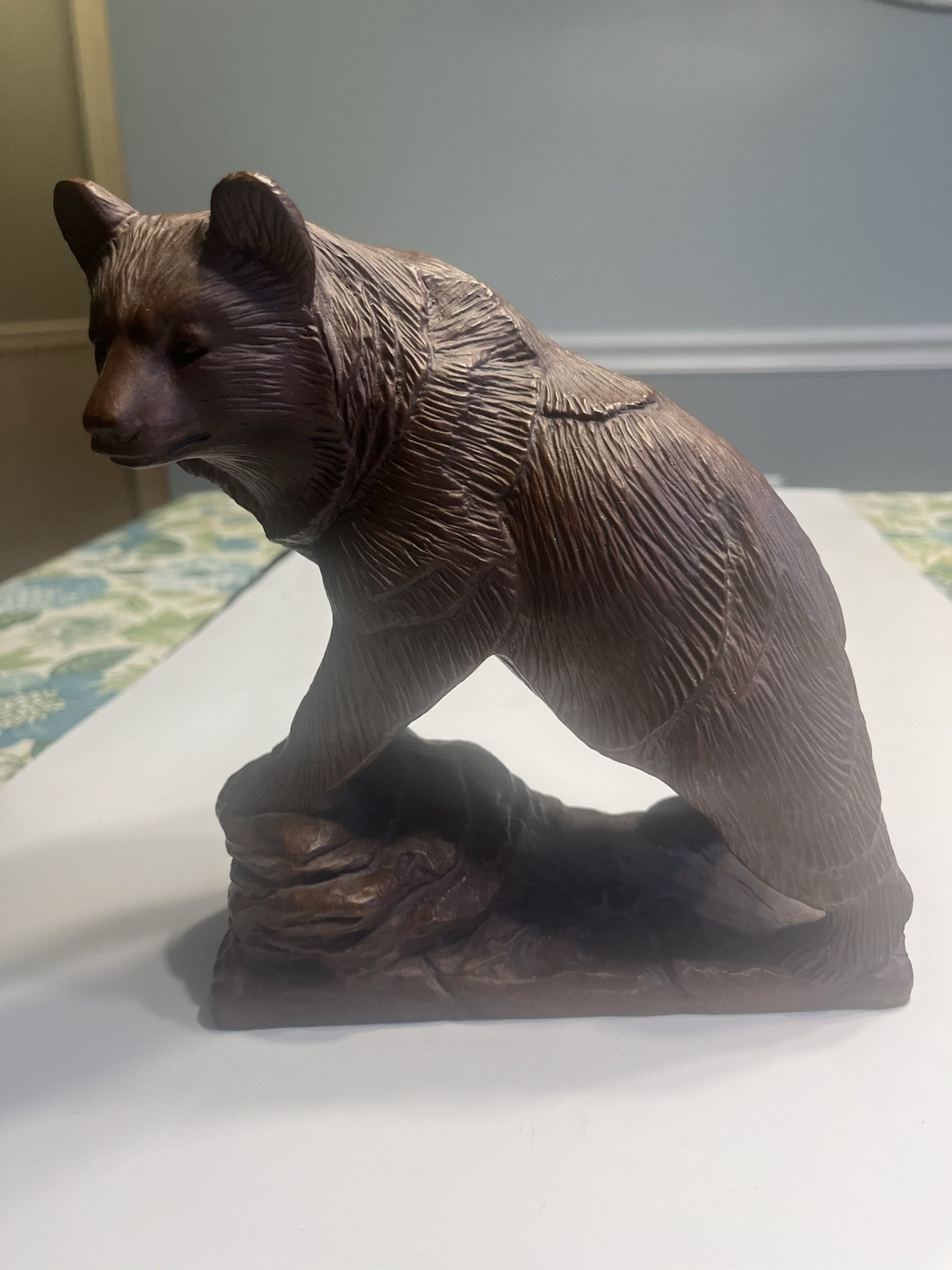 Vintage Red Mill Mfg 7 1/4″ x 5 7/8″ Wild Bear Figure Statue Handcrafted USA