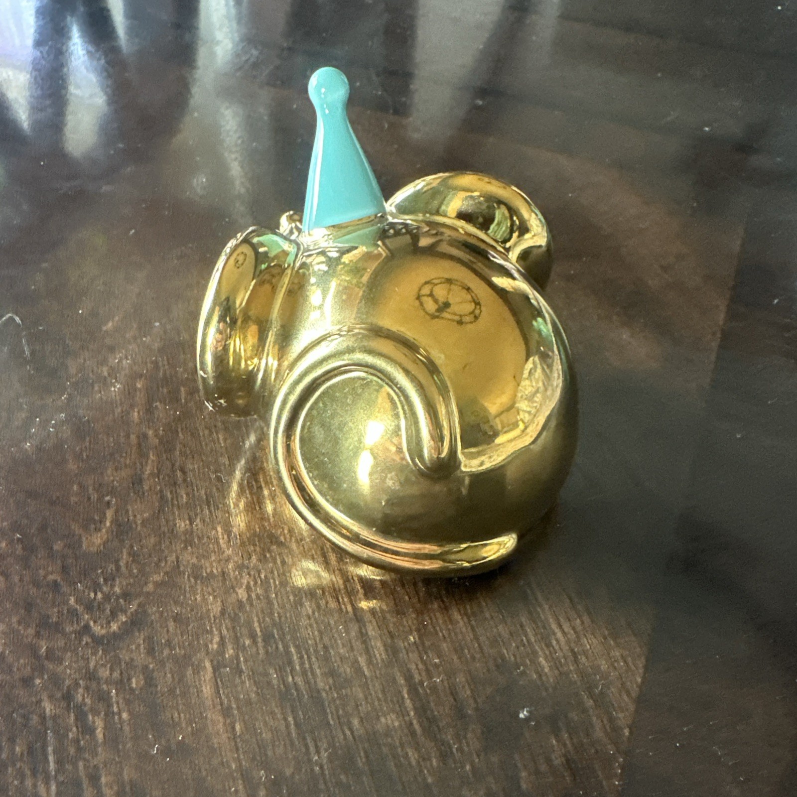 Target – Oh Joy! Metallic Gold Ceramic Mouse Figure w/Teal Birthday Party Hat