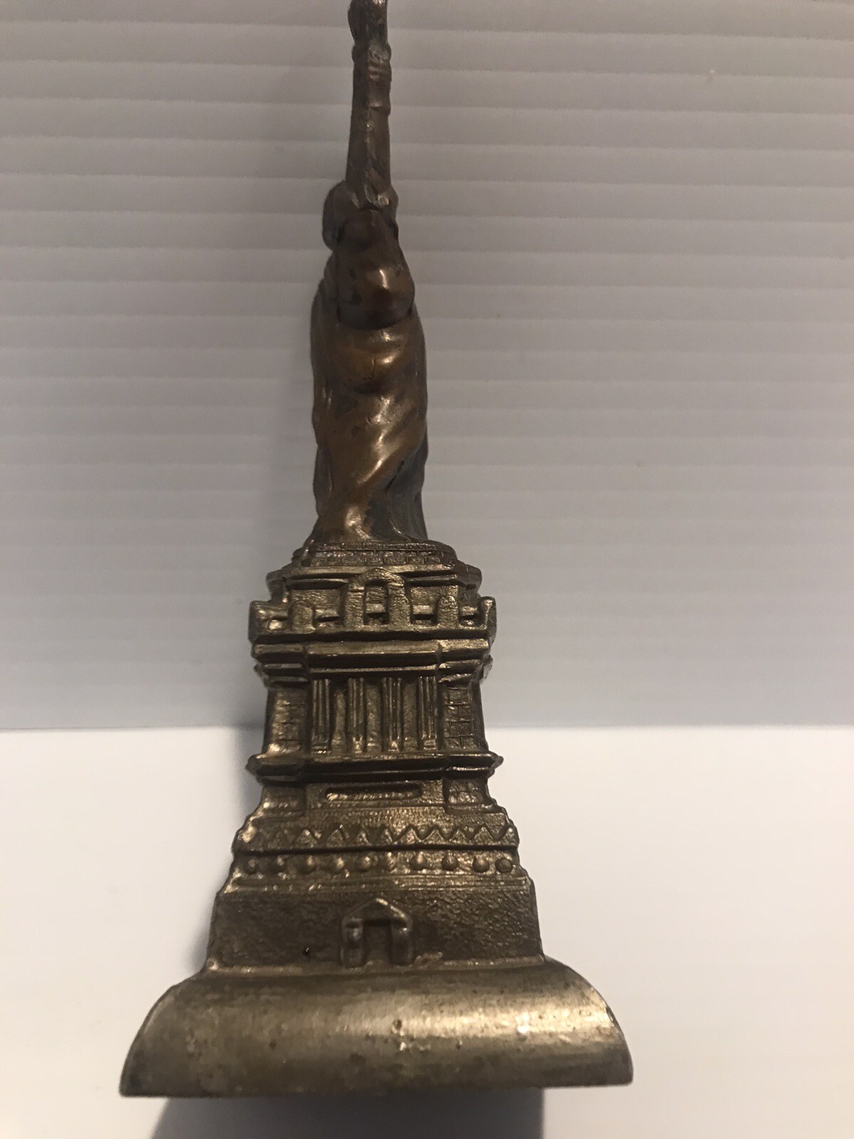 Antique ￼Statue Of Liberty Metal New York Replica Scale Souvenir Super Nice￼