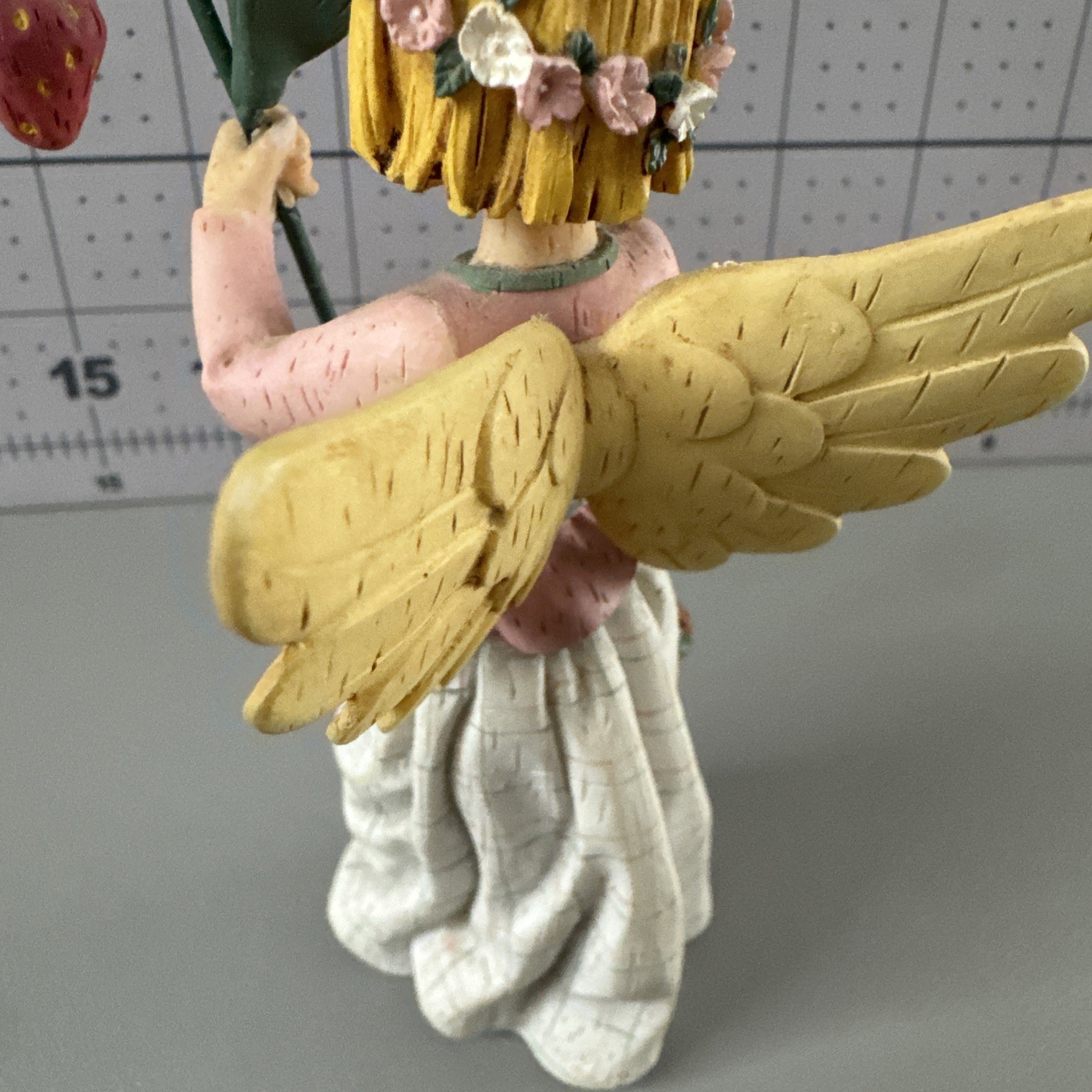 Kathy Killip Wildflower Angel Strawberries for Goodness Figurine. Demdaco 2001