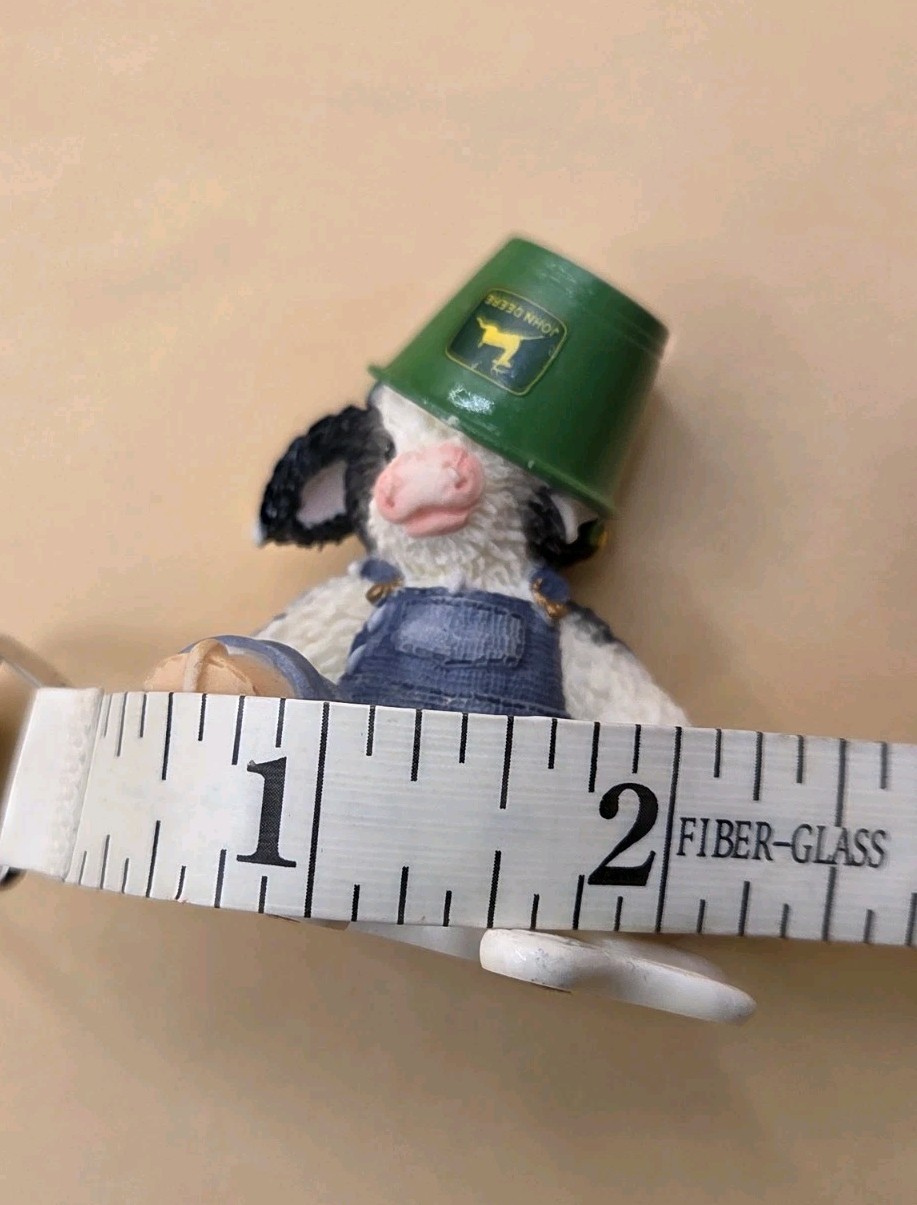 Head Over Hooves For Moo ‘John Deere’ Cow Figurine 2000