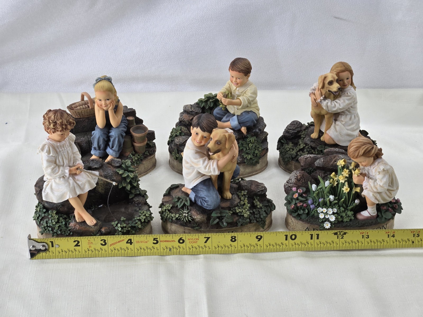 6 Vintage Virtues Demdaco Appreciation Peace Love Patience Humor & Love