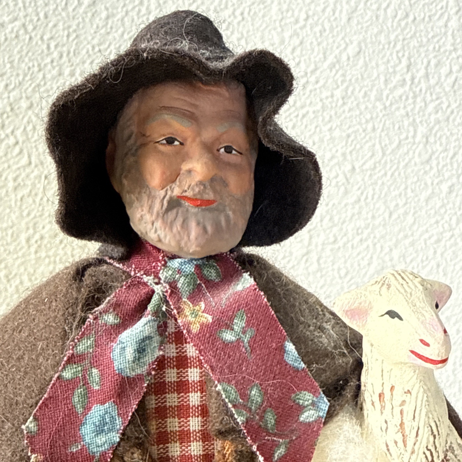 Santon De Provence by Claude Carbonel Shepherd Figurine, Hand Made – 10 in. tall