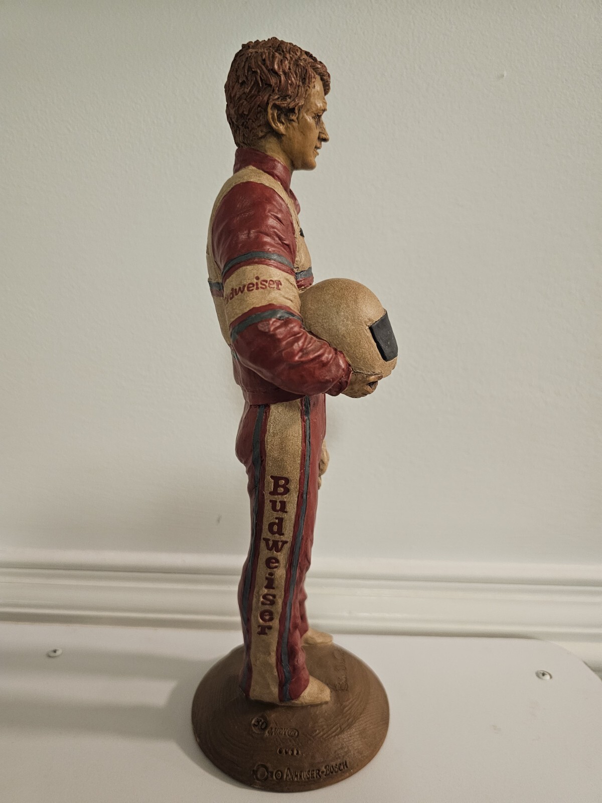Vintage Tom Clark BILL ELLIOTT Sculpture Figurine Nascar Budweiser