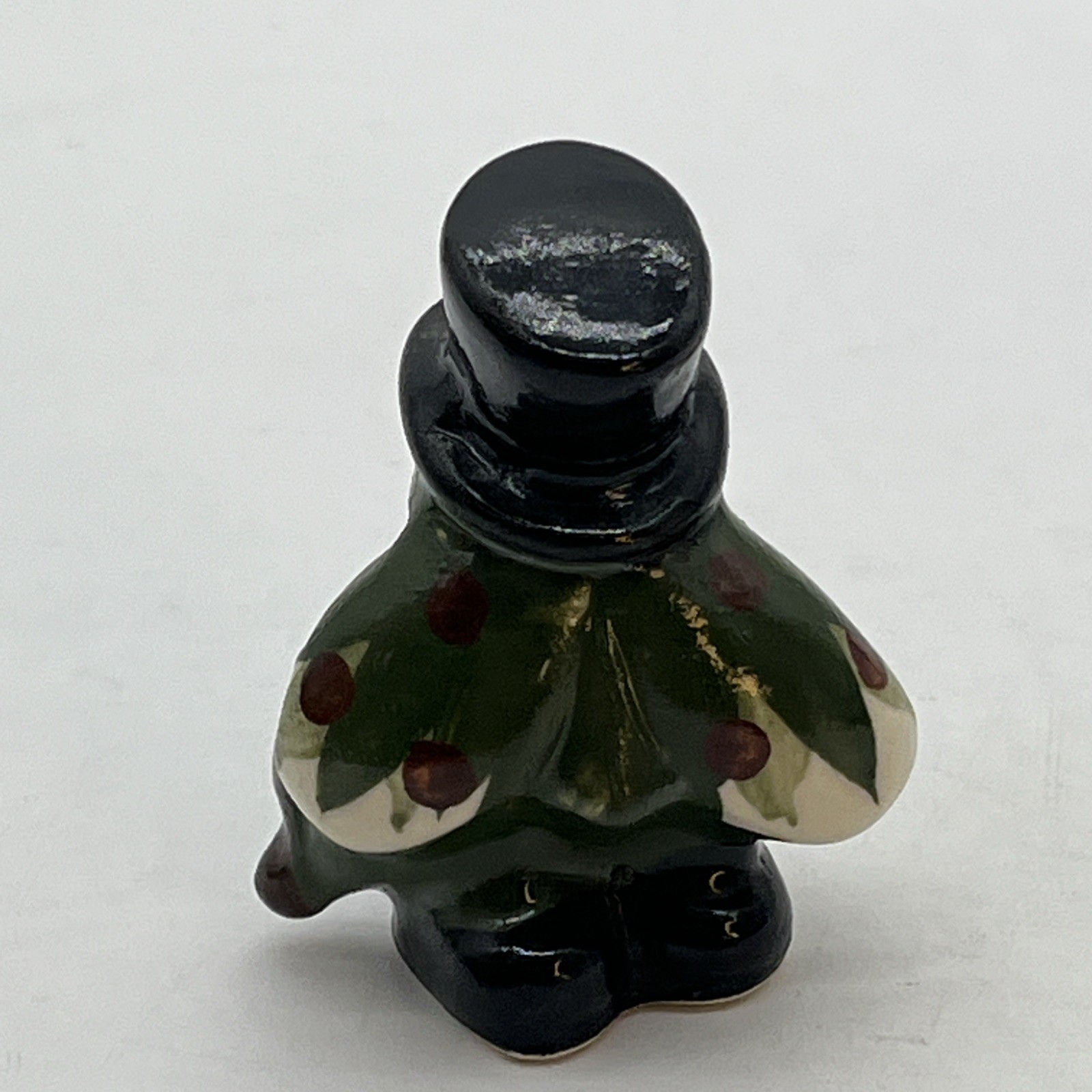 Vintage Anthropomorphic Cricket Figurines Fiddle & Top Hat Polka Dot Head Scarf