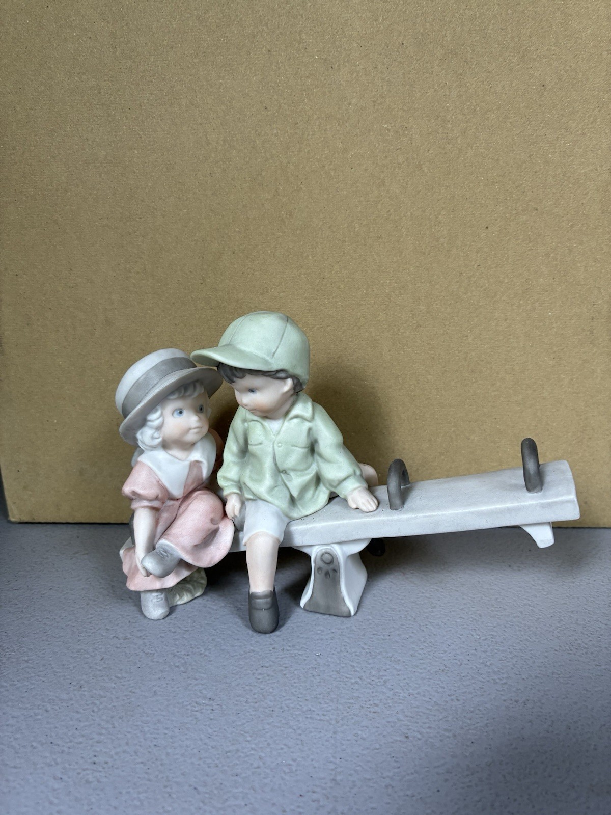 NBM Bahner Studios AG Figurine 1997 Your Always There For Me Kids On See Saw