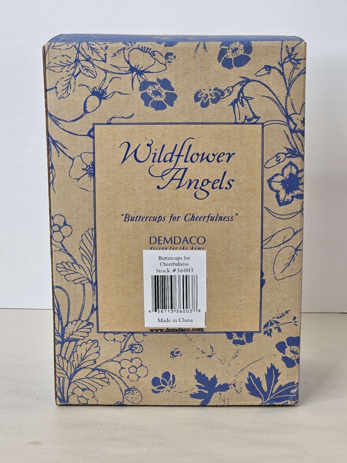 Wildflower Angels Buttercups for Cheerfulness Figurine Demdaco 6.5” Tall 36003