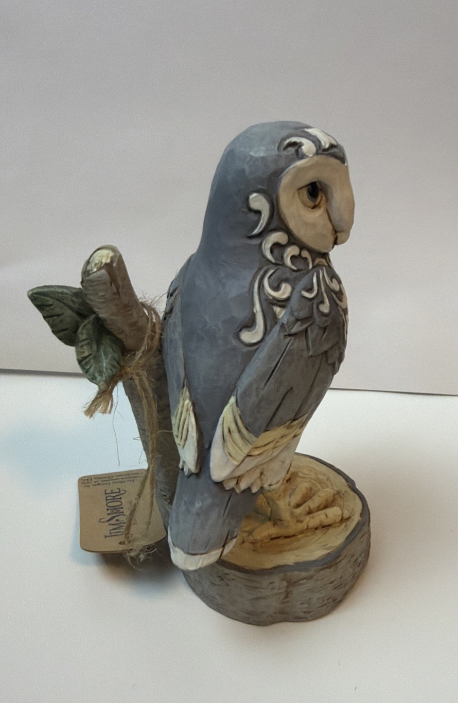 Jim Shore Heartwood Creek Woodland Owl on Branch 2016 Wisdom Begins With Wonder
