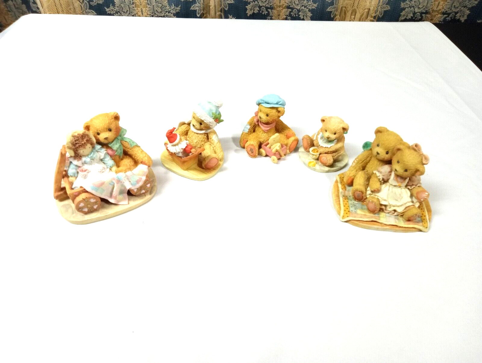 Cherished Teddies Benji Nathaniel & Nellie Harrison Douglas & Molly Lot Of 5