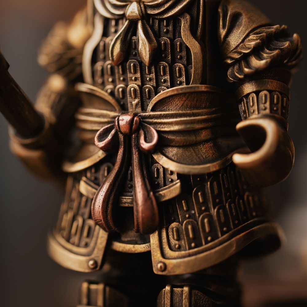 Song Dynasty Soldier Figurine, Magnetic Metal Statue, Collectible Gift for Men