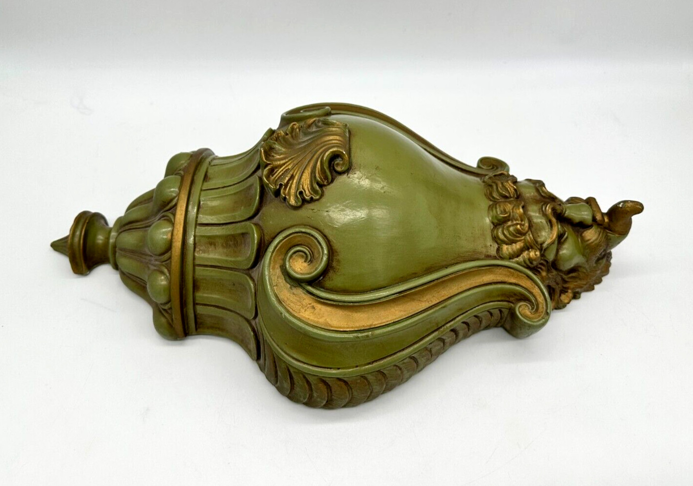 VTG Large Chalkware Plaster Lavabo Faux Wall Water Fountain 18”x10”