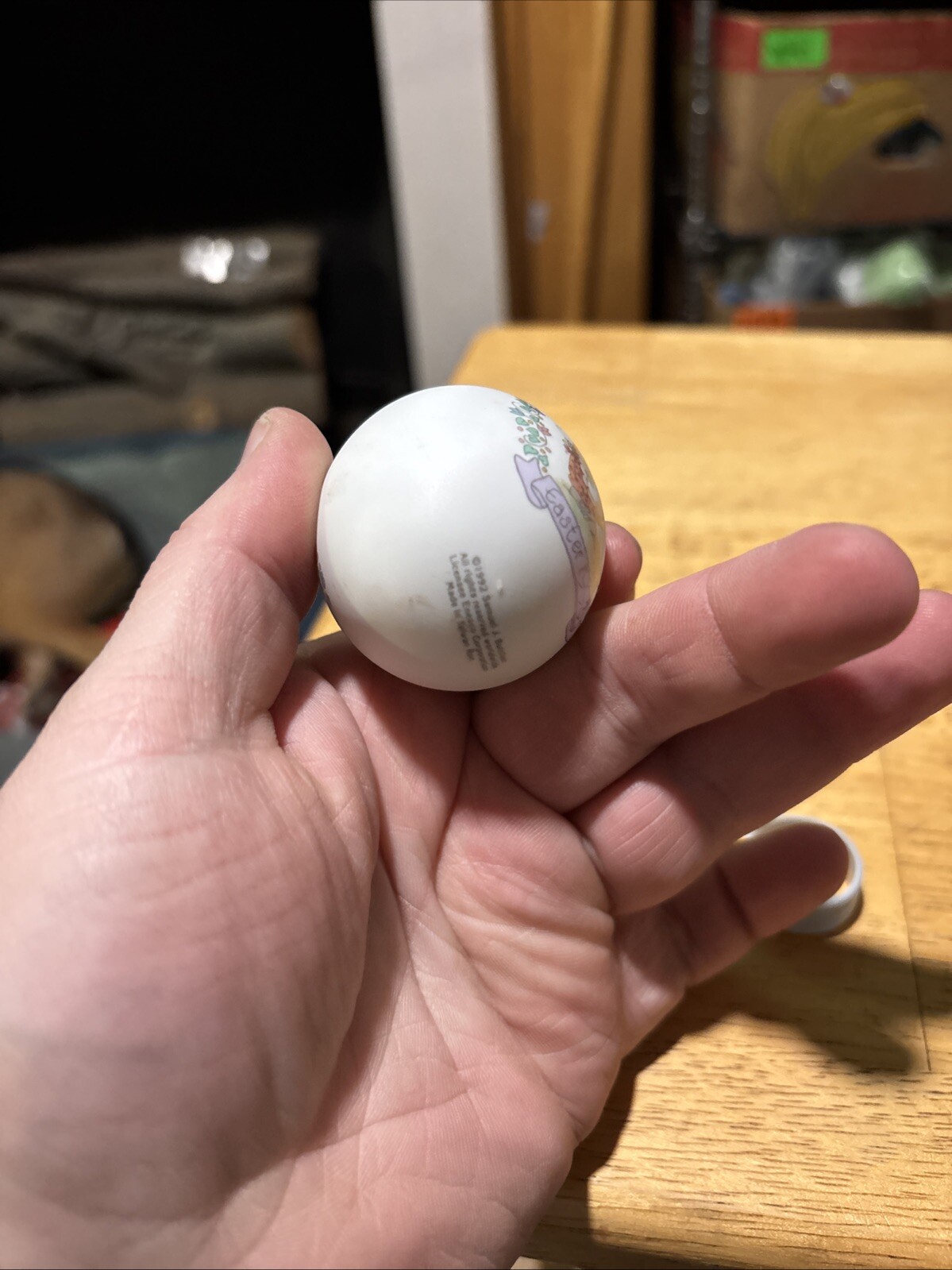 Precious Moments “Make A Joyful Noise” Easter 1993 Porcelain Egg
