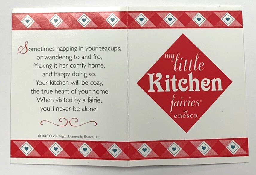 Enesco 2010 My Little Kitchen Faires Patriotic Rocket Fairie Musical Figurine