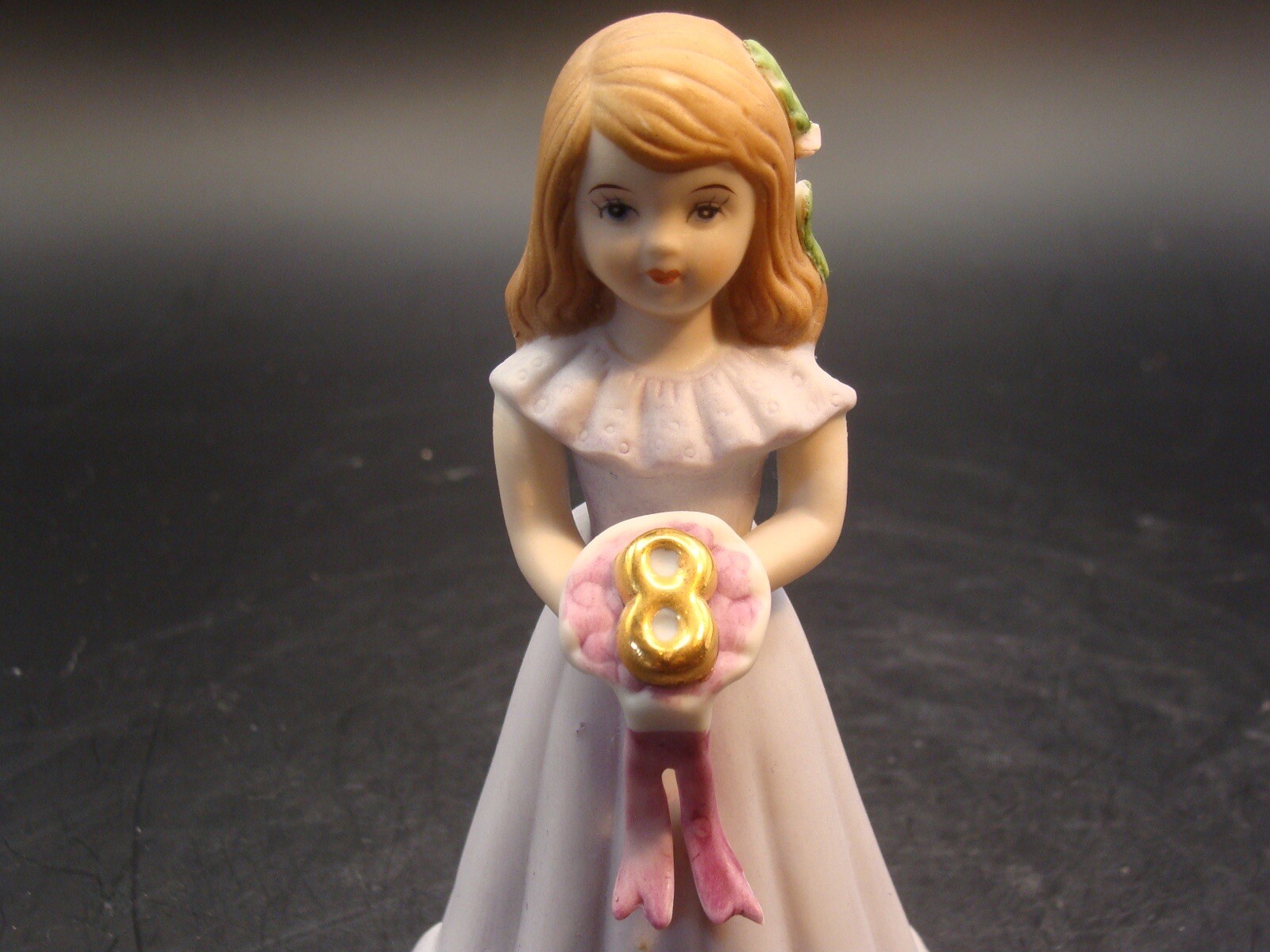 Enesco Growing Up Birthday Girl Figurine – Age 8 NO BOX ~ VGC ~ 4.50”