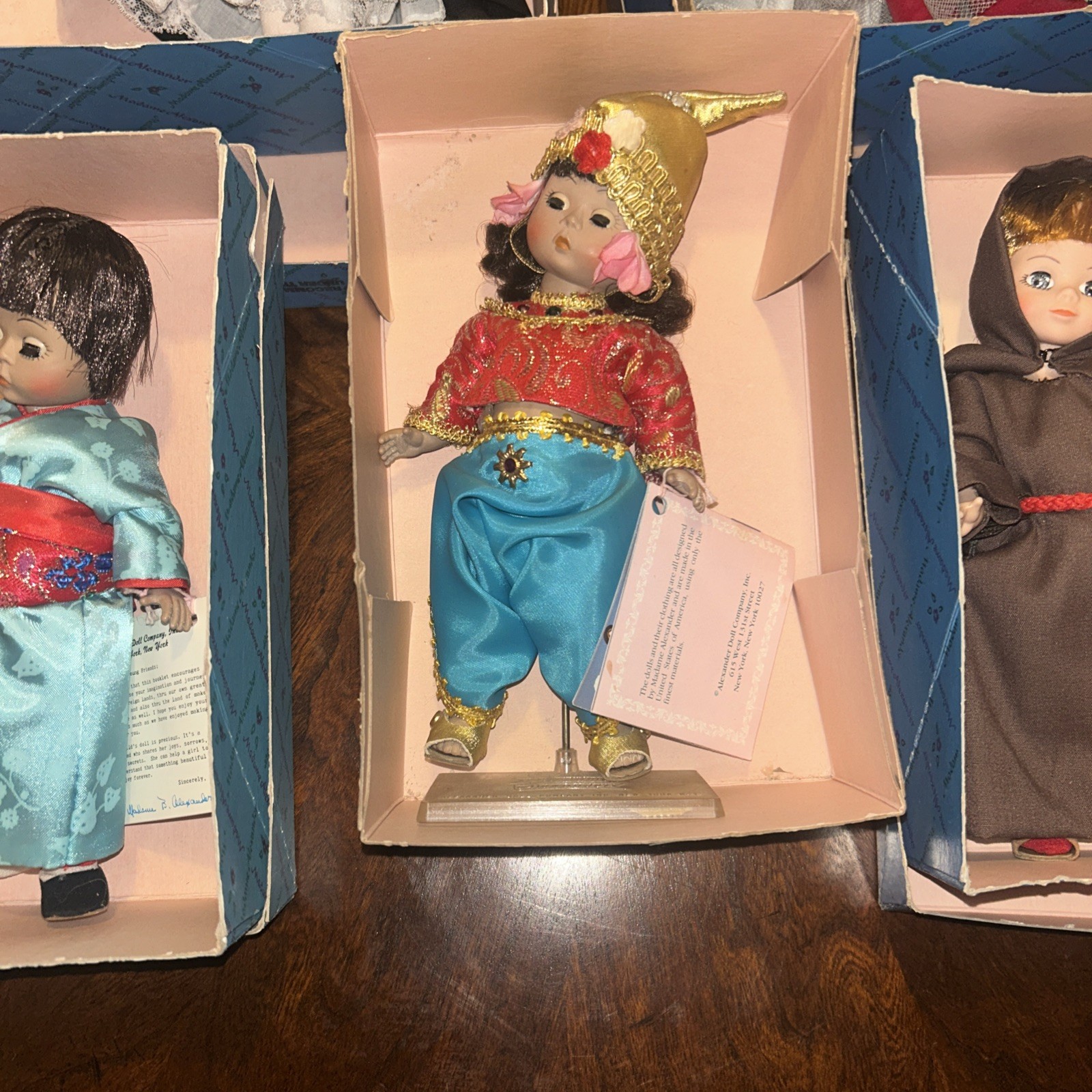 Lot Of 7 Madame Alexander 8″ International Dolls With Original Boxes