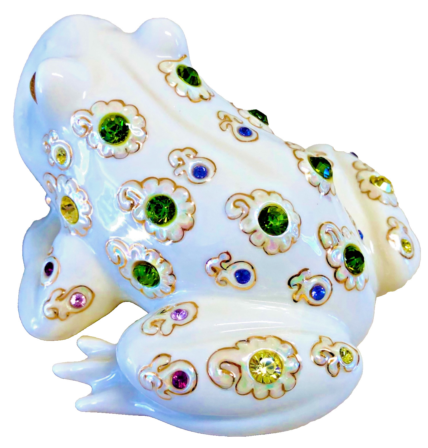 Lenox The Prince of Jewels Fine Ivory China Woodland Jewels Frog Sculpture NIB