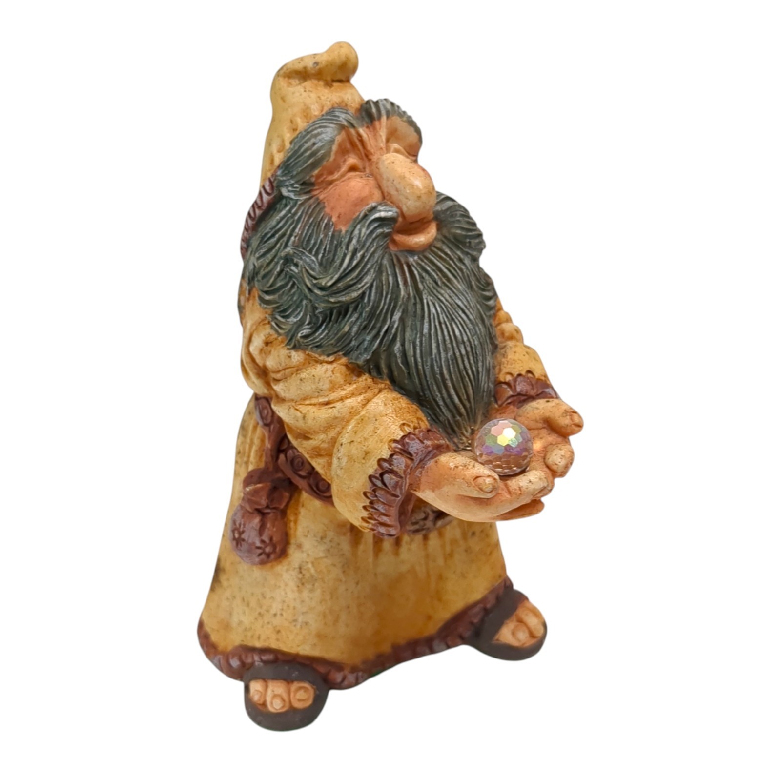 Vintage World of Krystonia TURFEN The Wizard w/ Color Changing Crystal England