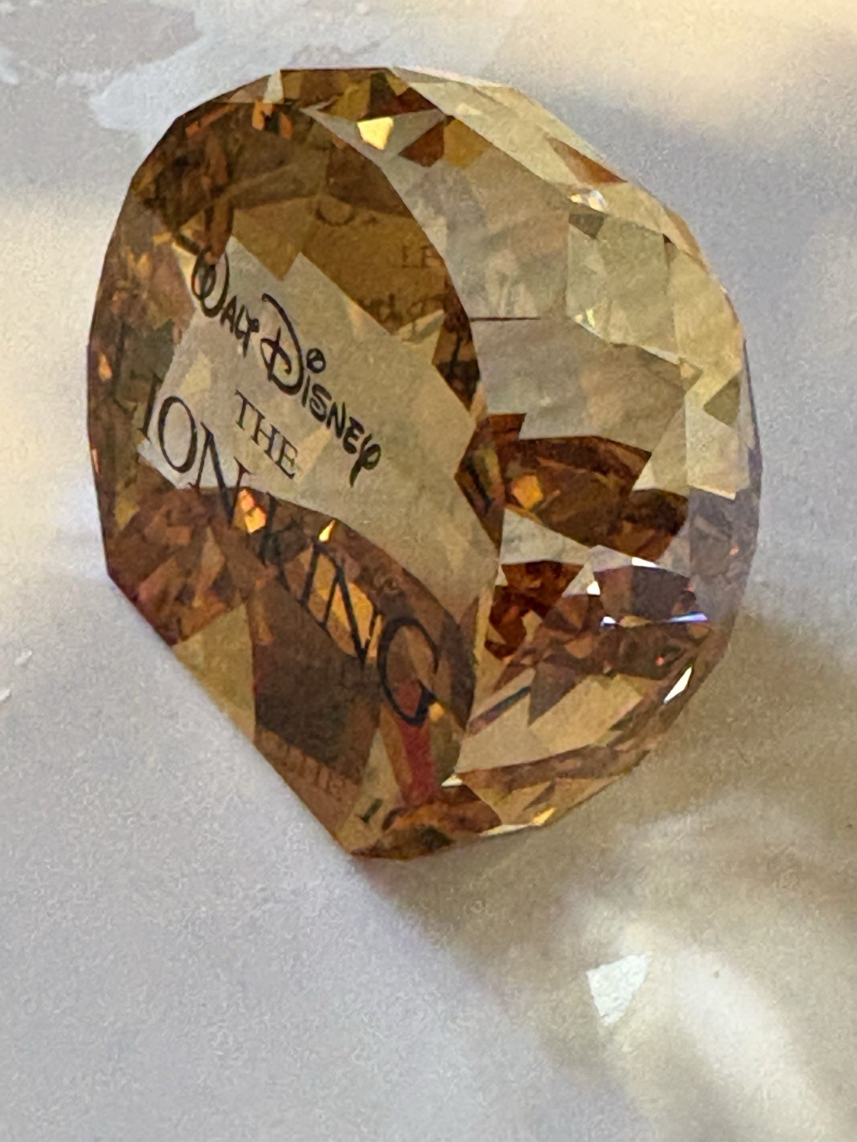 Swarovski Crystal 1055087 The Lion King Title Plaque In Box With Certificate