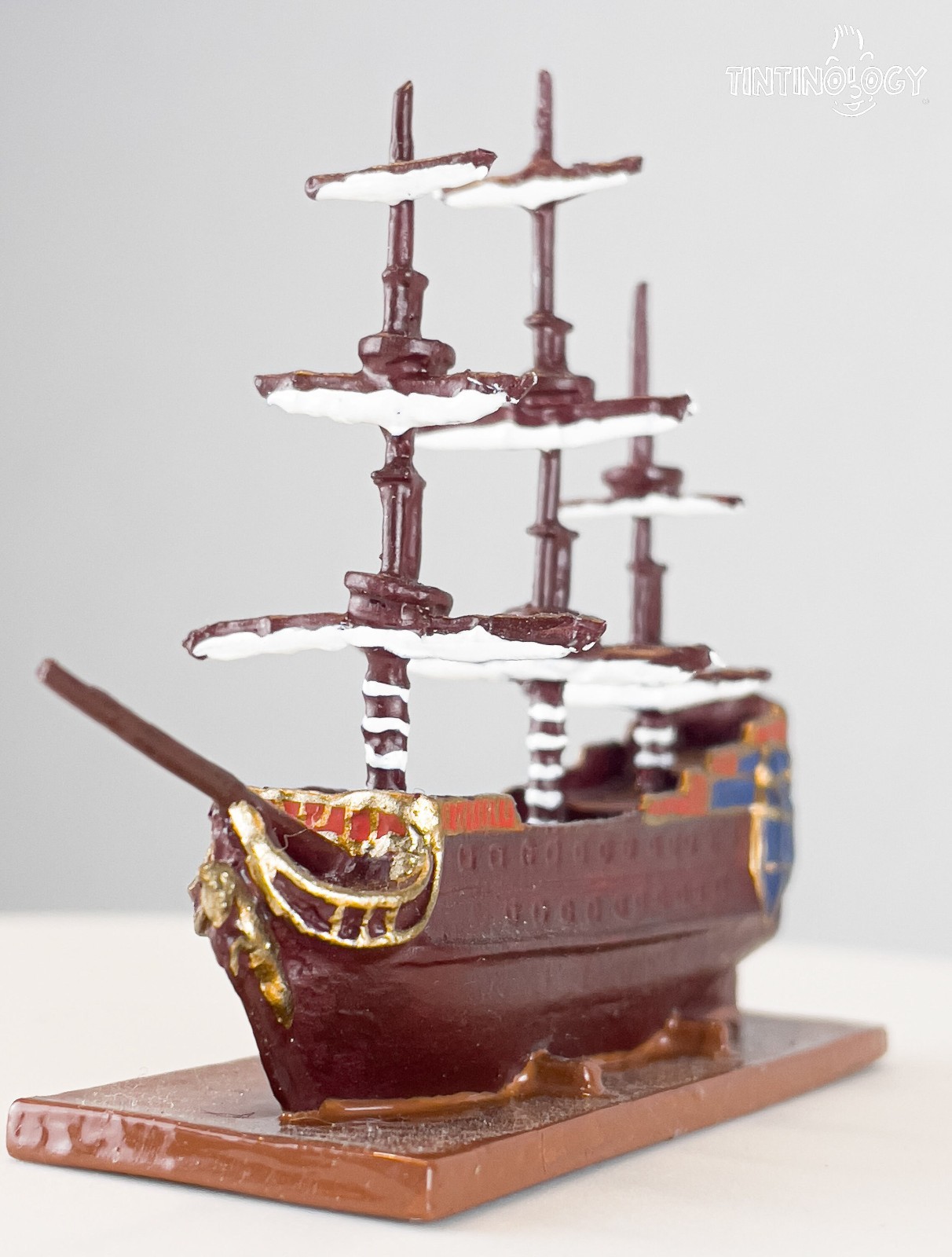The Unicorn Ship Pixi Tintin Figurine Objets Mythe 5608 1994 Rare Vintage Boat