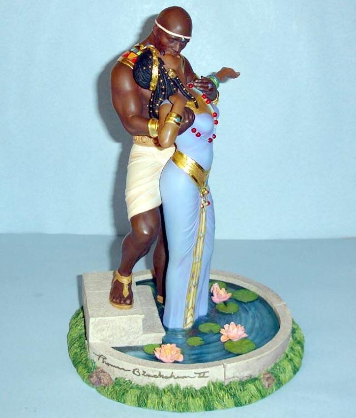 Lenox Blackshear THE SENSUAL KISS Ebony Visions Figurine Artist Proof 31/50 New