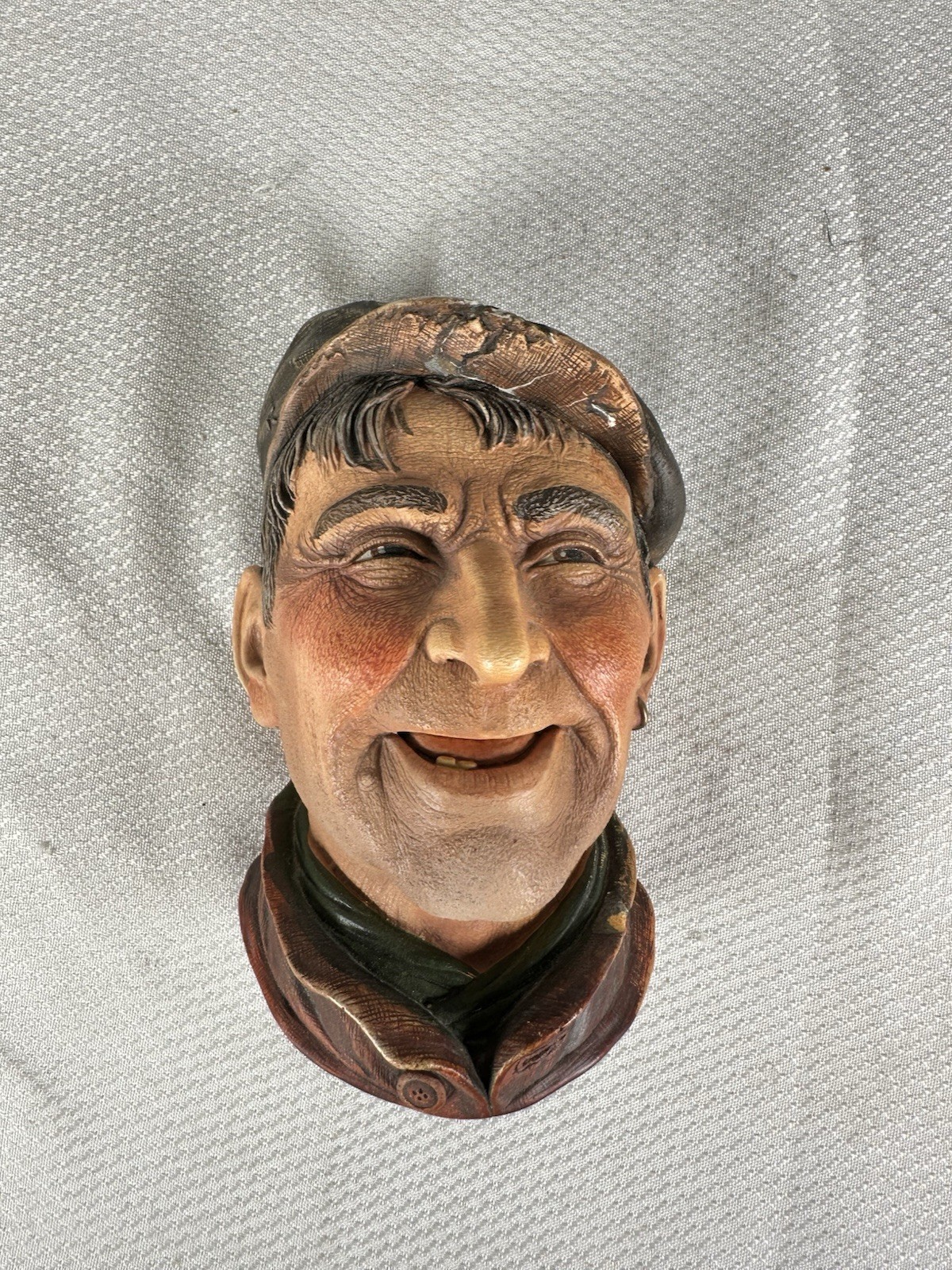 VTG Legends Chalkware Ceramic Head The Tinker 1984 Made in England Wall Decor