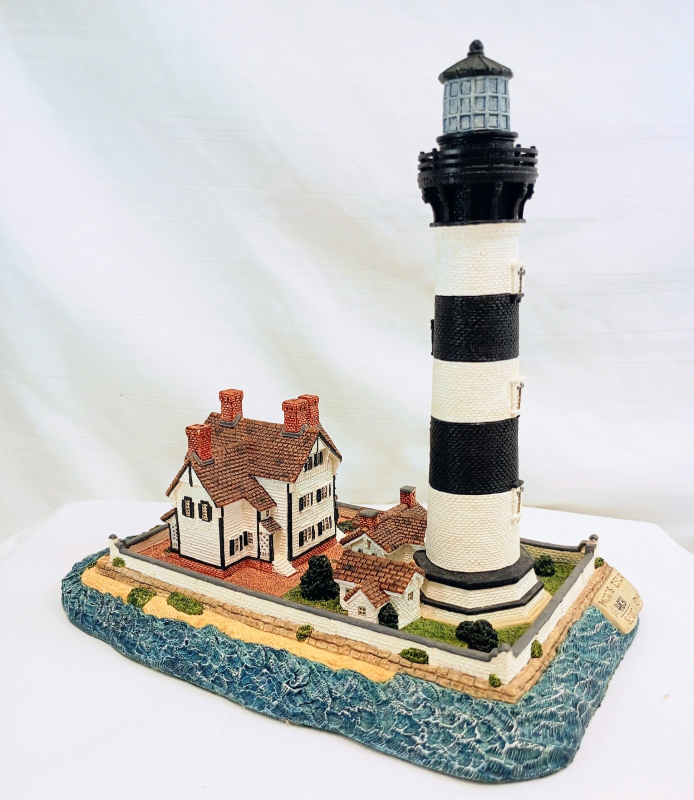 VTG hand painted signed Harbour Lights Morris Island Set 189/190 NIB Box COA