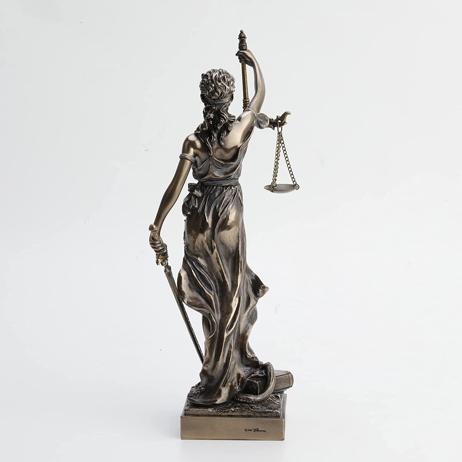13 Inch La Justicia Blind Folded Women Cold Cast Bronze Figurine