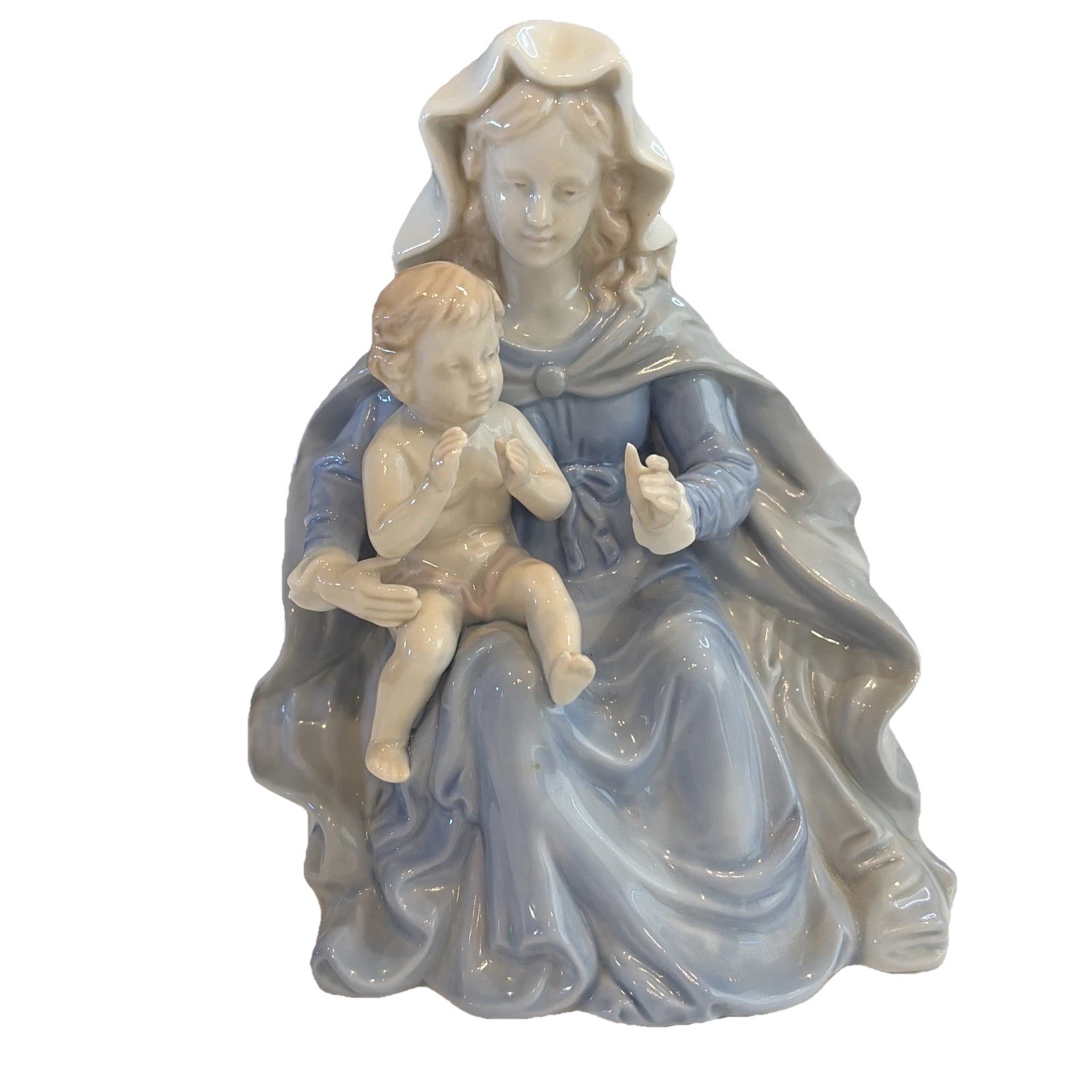 Roman Valencia Collection Figurine Madonna Mary and Christ Baby Jesus VTG 1980