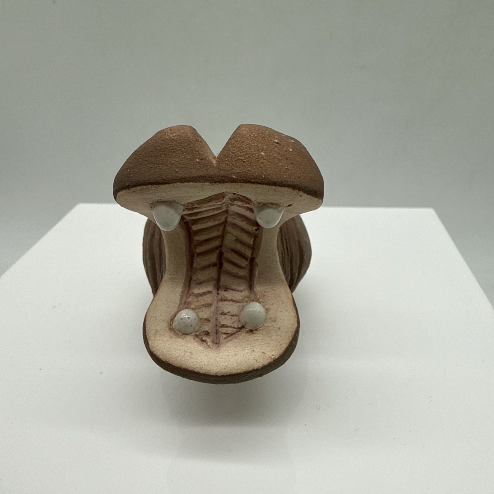 Vintage Artesania Rinconada Hippo Uruguay Ceramic Art Figurine ~2.5″