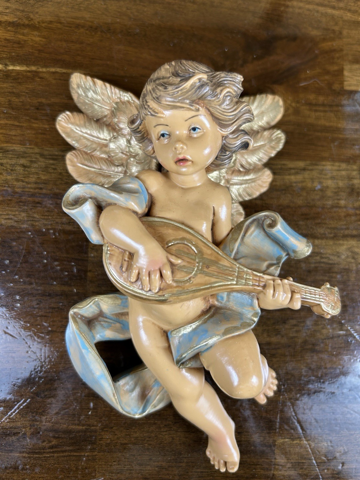 Lot of 3 Vintage Cherubs Angels Playing by Simonetti Depose Italy Large