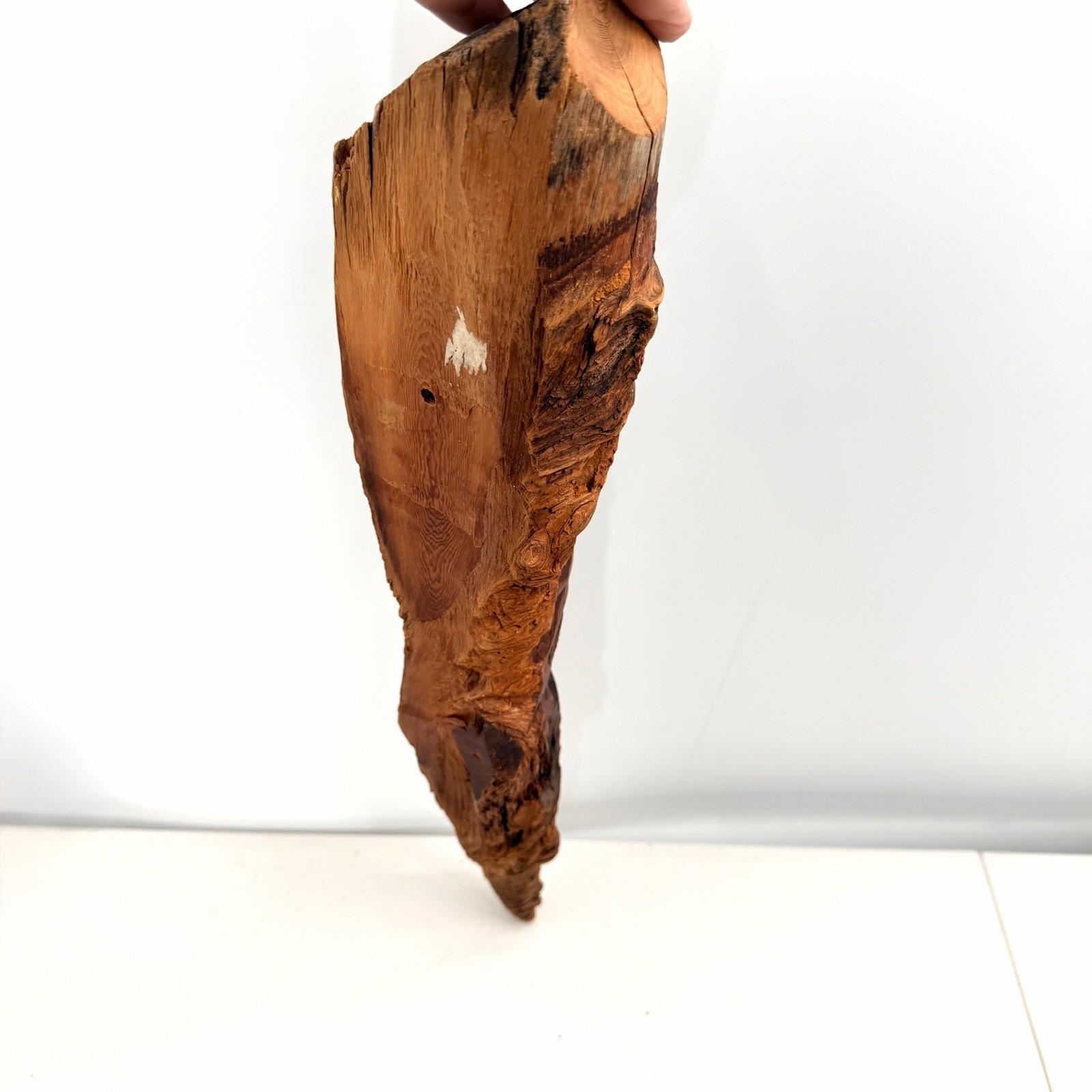 Vintage Hand Carved Folk Art Tree Bearded Man Face Tree Spirit – 20″ Long