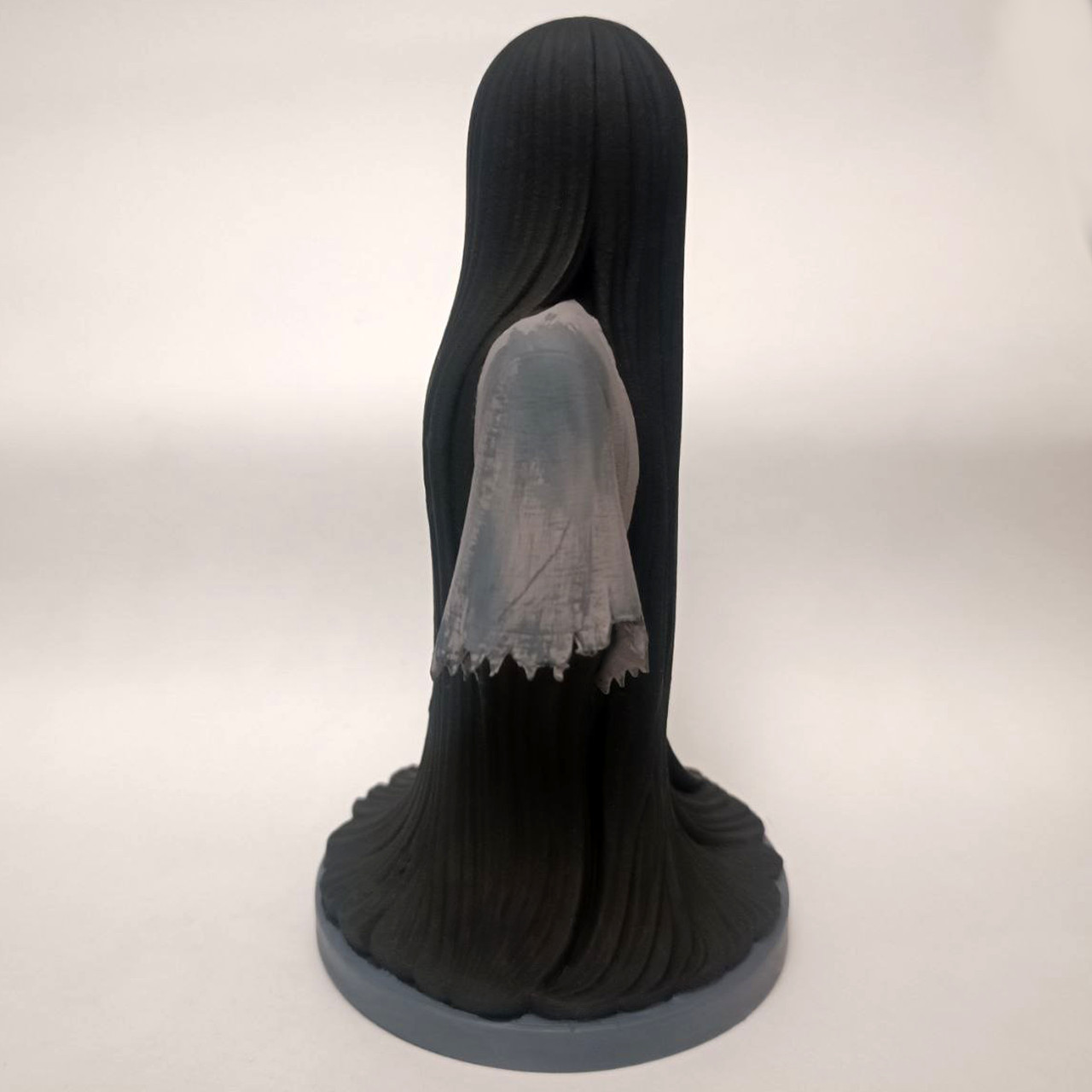 Sadako Horror Bust Figurine 15 cm Hand Painted PLA Fan Art Ghost Statue