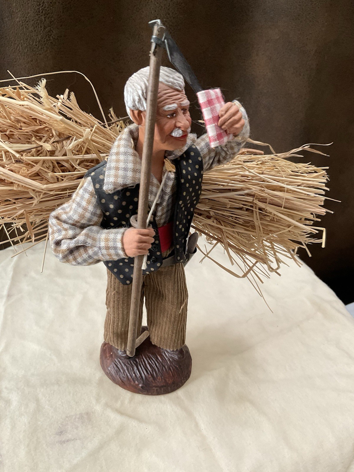 Santon De Provence Figurine, A Traditional, Handmade Clay Figure From France. 9”