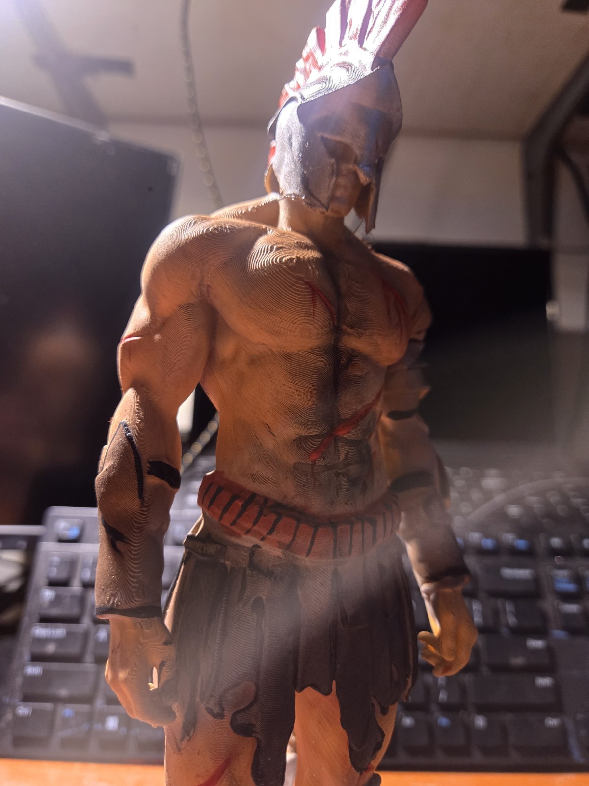 Spartan Warrior Statue 11″ Inches Tall Figure Sculpture Office Decore
