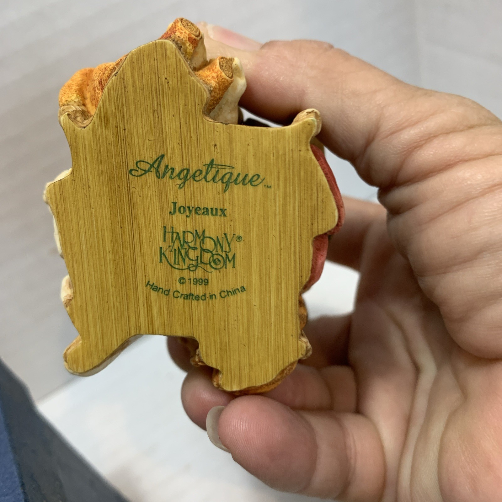Harmony Kingdom “Joyeaux” Angelique Trinket Box–Cherub Angel Figurine–Excellent